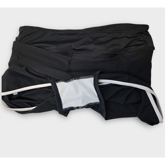 BCG Black & White Striped Tennis Skort / Pockets Woman's Medium - Picture 6 of 8